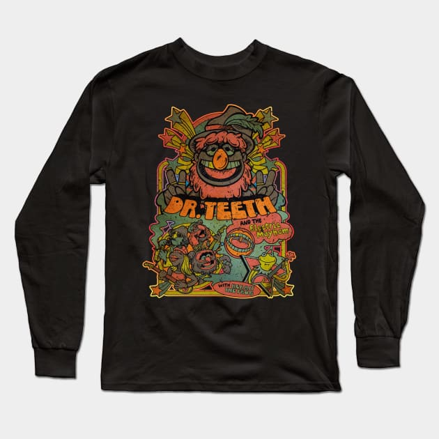 Dr Teeth And Electric Mayhem Vintage Long Sleeve T-Shirt by projeksambat